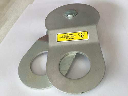 TrailFX Winch Snatch Block WA040 17,600 lb Max Capacity Zinc Plated Steel Grease Port Compatible with TrailFX WA08B W10B W12B WS10B Winches