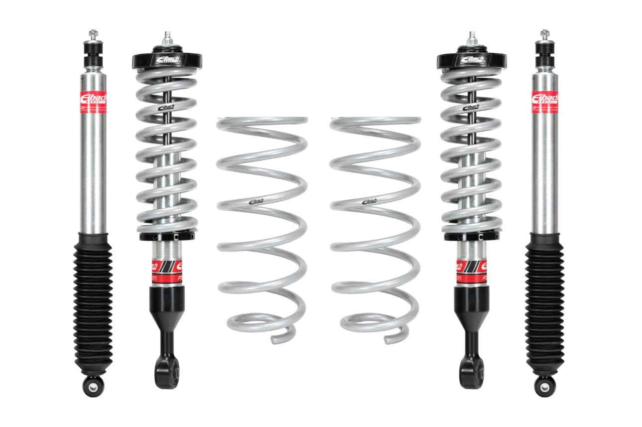 Eibach PRO-Truck-Lift Suspension Lift Kit, 1.5 to 4 in Front Lift, 0 to 1.5 in Rear Lift, Springs/Shocks, Compatible with Toyota Midsize SUV 2003-09, Kit