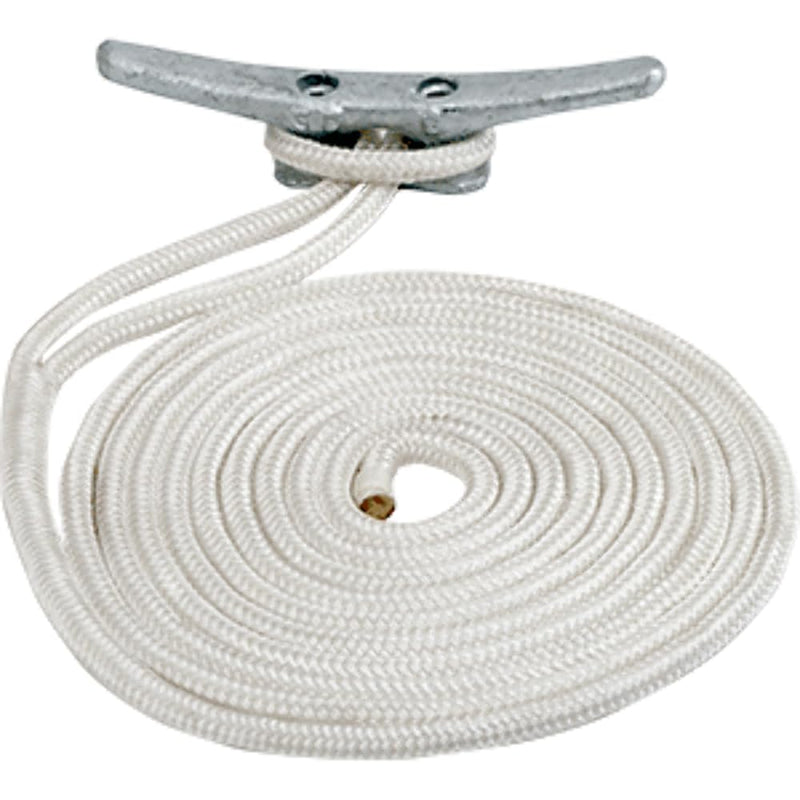 Double Braided Nylon Dock Line Sea-Dog - 5/8" x 30' - Black