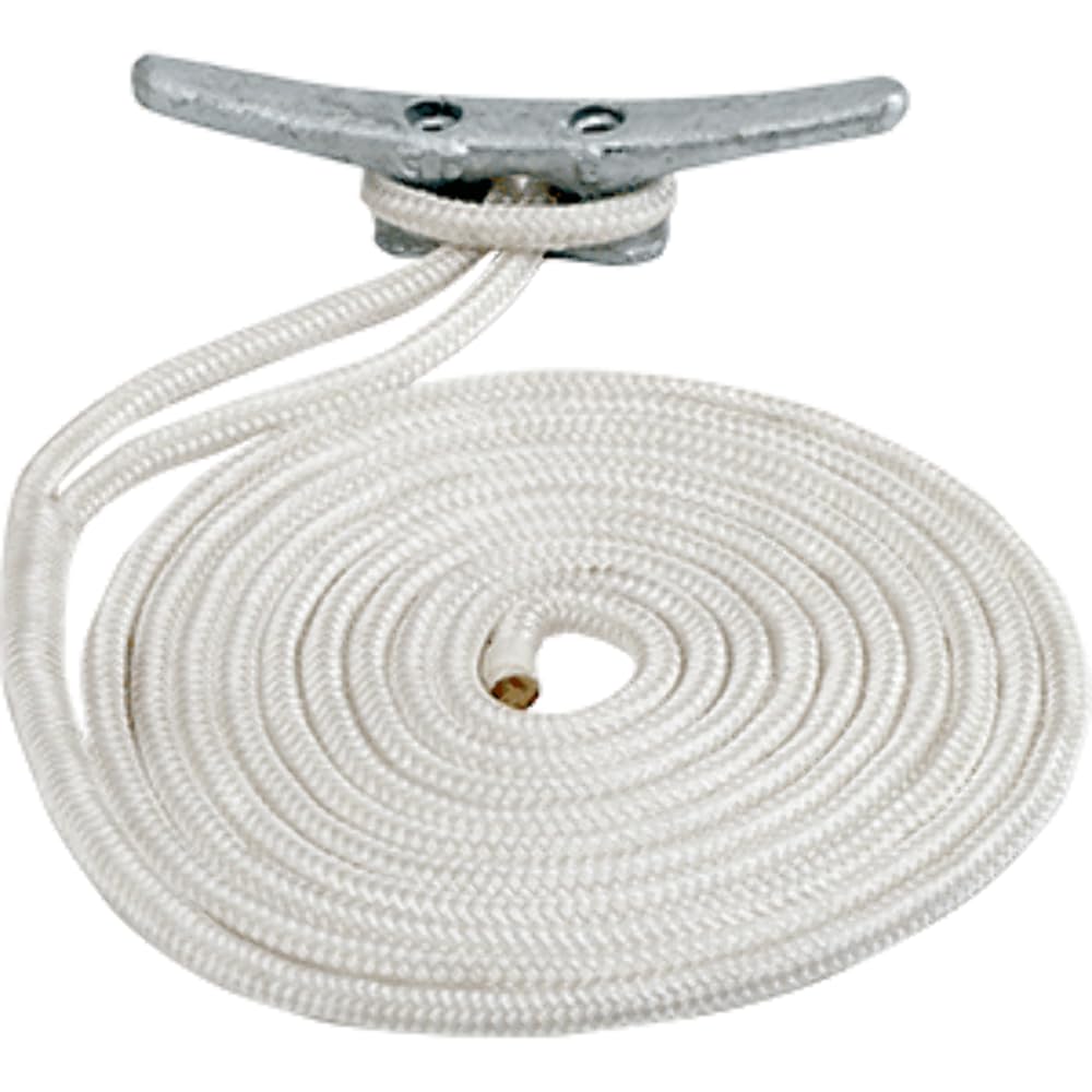 Double Braided Nylon Dock Line Sea-Dog - 5/8" x 15' - Black