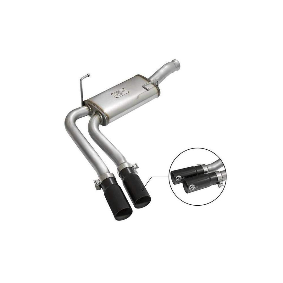 Rebel Series aFe Power 3"X2-1/2" Cat-Back Exhaust System (Stainless Steel)