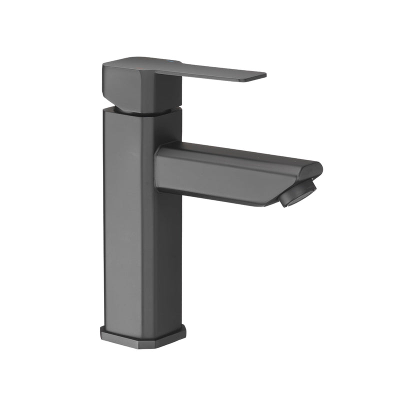 Dura Faucet RV Modern Angular DF-ML803LQ-MB Lavatory Faucet - Single Handle (Matte Black)