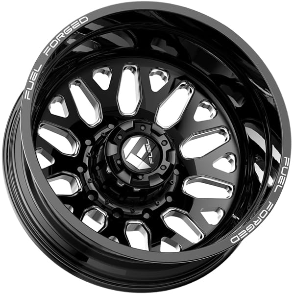 FUEL OFF-ROAD 24X8.25 DE19 FF19D, 10X225, -4.23, -225mm GLOSS BLACK MILLED - DE192482A945