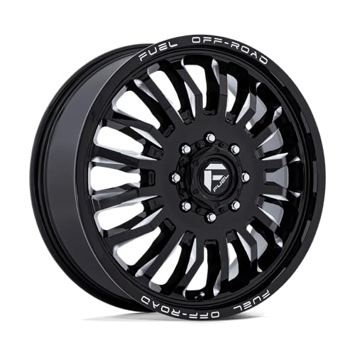 D868 ARC DUALLY FUEL OFF-ROAD 22X8.25, 8X6.5, -4.31, 227mm GLOSS BLACK MILLED - D86822827235