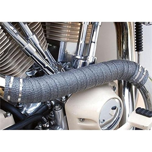 2" x 25' Pipe Wrap Kit Design Engineering with 4 Locking Ties - Black