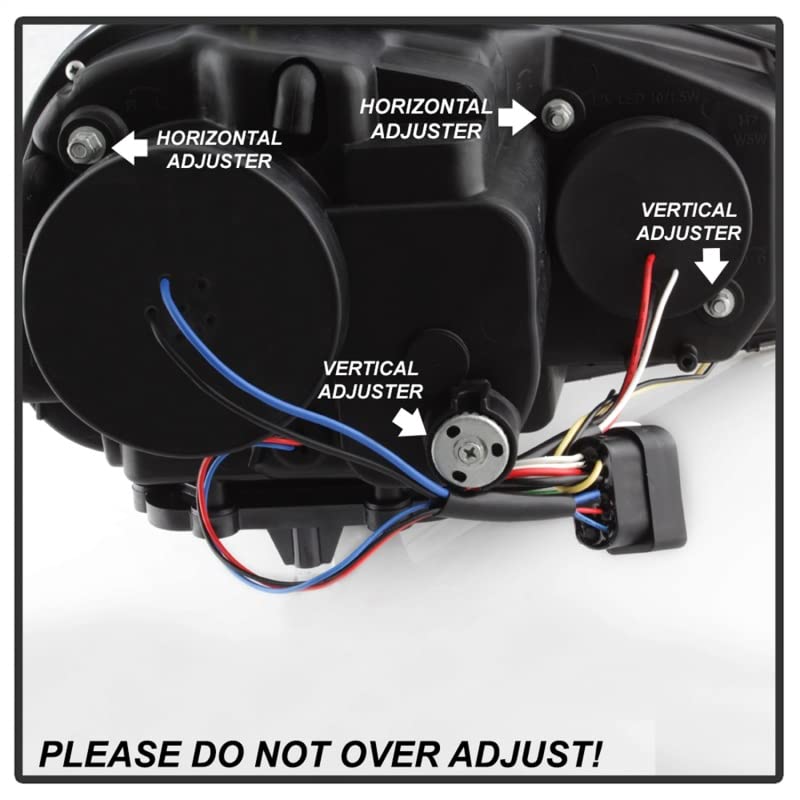 Auto Spyder 5017505 Projector Style Headlights Black/Clear