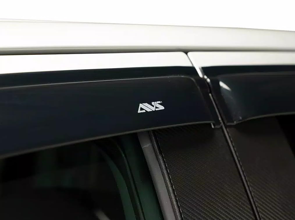 Auto Ventshade [AVS] Rain Guards Outside Mount For 2002 - 2008 Dodge Ram 1500; 2003 - 2009 Dodge Ram 2500/3500, QUAD CAB ONLY / MEGA CAB | Window Vent Visors, 4 pcs. - Smoke | 94623