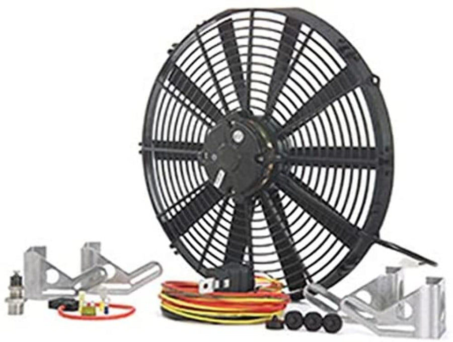 95001 Be Cool 16” Euro Black, High Torque Fan Module, 1 Pack