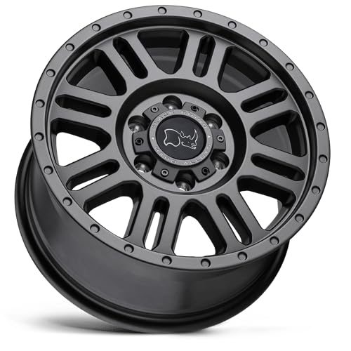 Black Rhino YELLOWSTONE Hard Alloys 17X8, 6X130, 6.27, +45mm MATTE GUNMETAL - 1780YWN456130G84