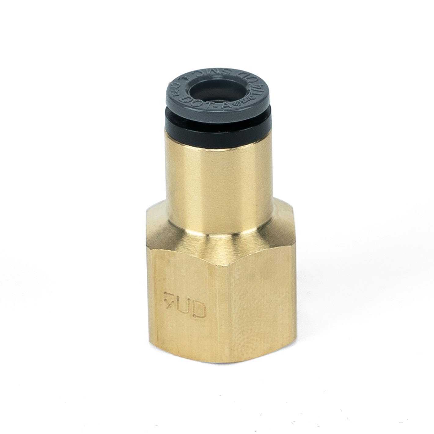 21810 AIRLIFT Straight Female - 1/4" FNPT x 1/4" PTC - DOT - SMC # KV2F07-35