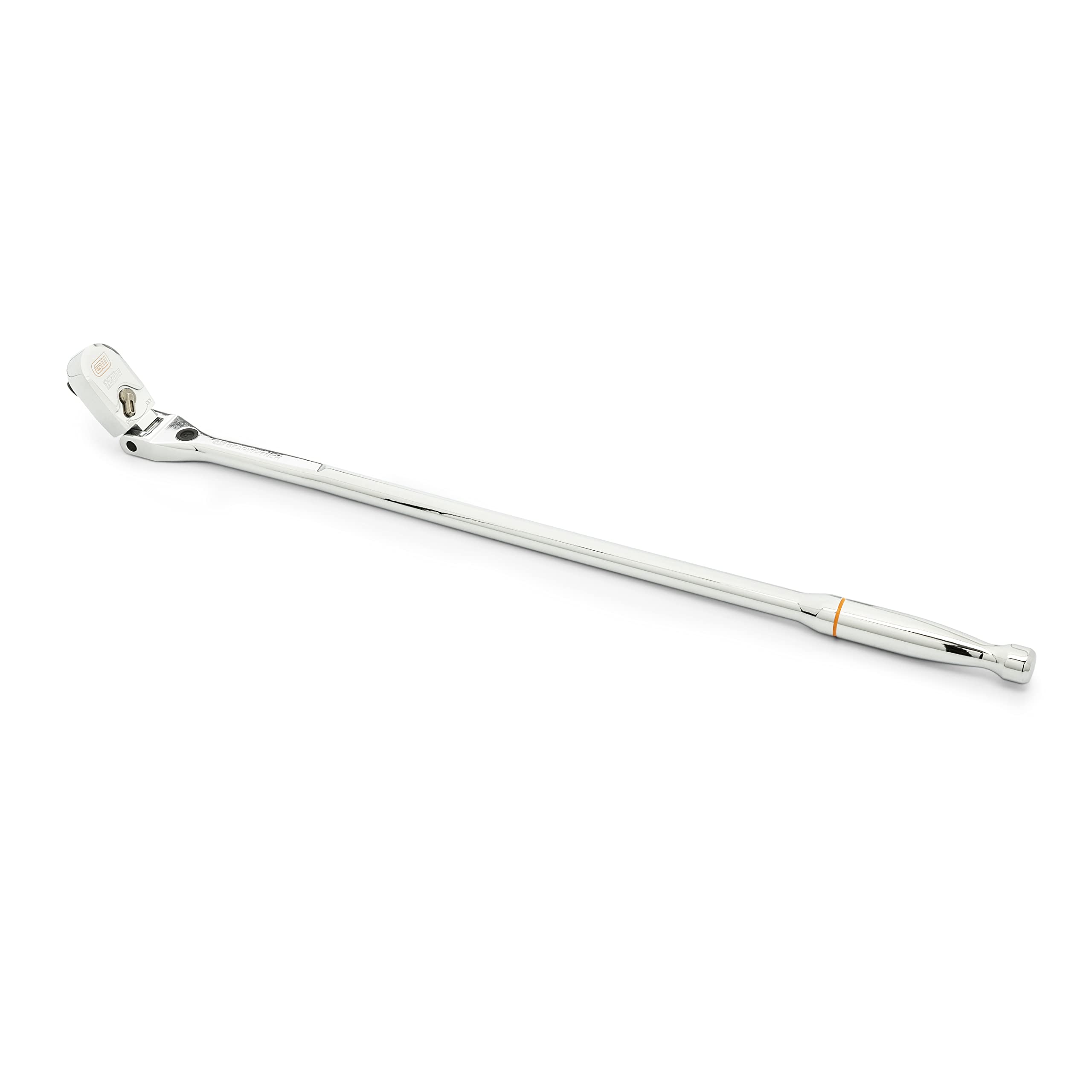 120XP GEARWRENCH 1/2" Drive Locking Flex Head Ratchet with Full Polish Grip - 25" Length - 81376