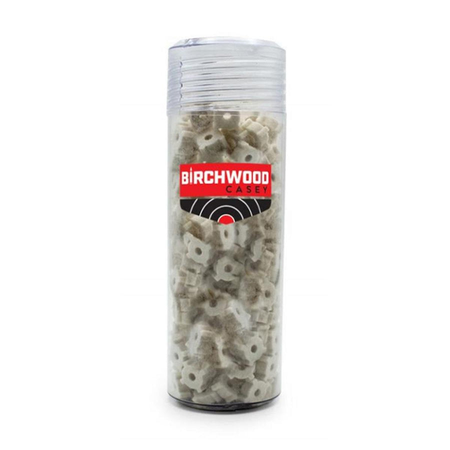 Birchwood Casey Durable Star Chamber Versatile Gun Maintenance Scrubbing Cleaning Wool 6 Points Cleaning Pads - Pack of 100,Black