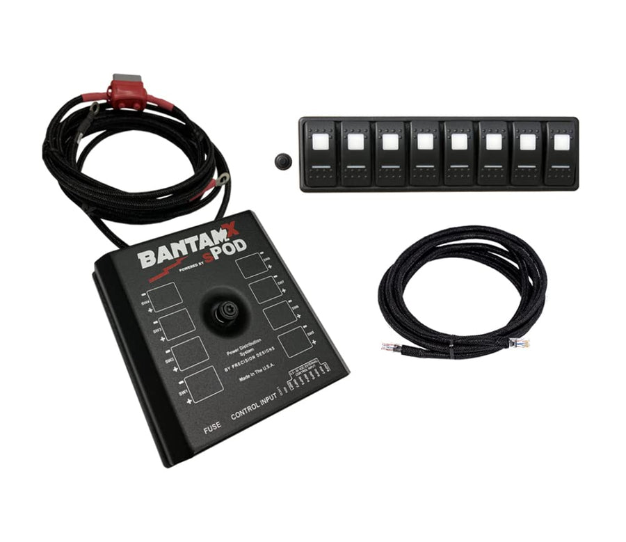 Modular BantamX w/Amber LED with 84 Inch Battery Cables