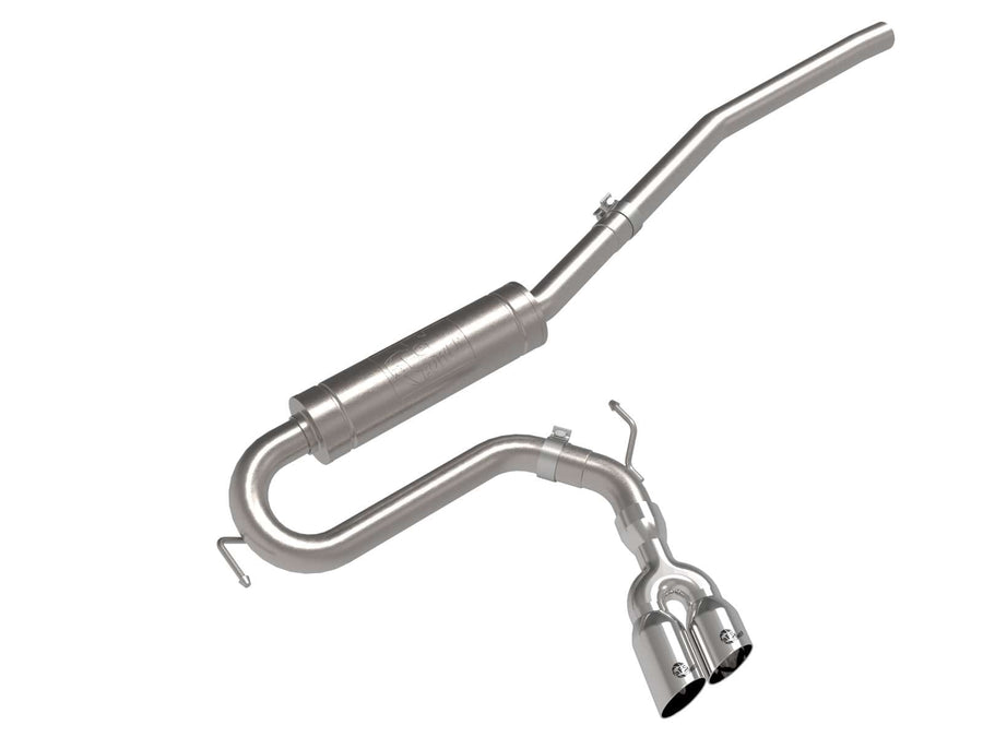aFe Power 2-1/2 IN Rebel Series Stainless Steel Cat-Back Exhaust w/Polished Tip Fit Ford Maverick 22-23 L4-2.0L (t) 49-33144-P