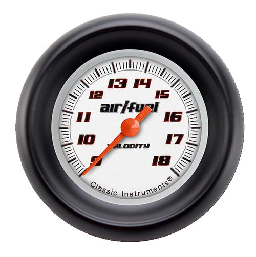 Velocity Classic Instruments White 2-1/8" Air/Fuel Ratio Gauge VS194WBLF