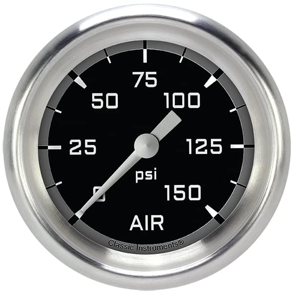 AX318GAPF Classic Instruments Gray 2-5/8" Air Pressure Gauge AutoCross