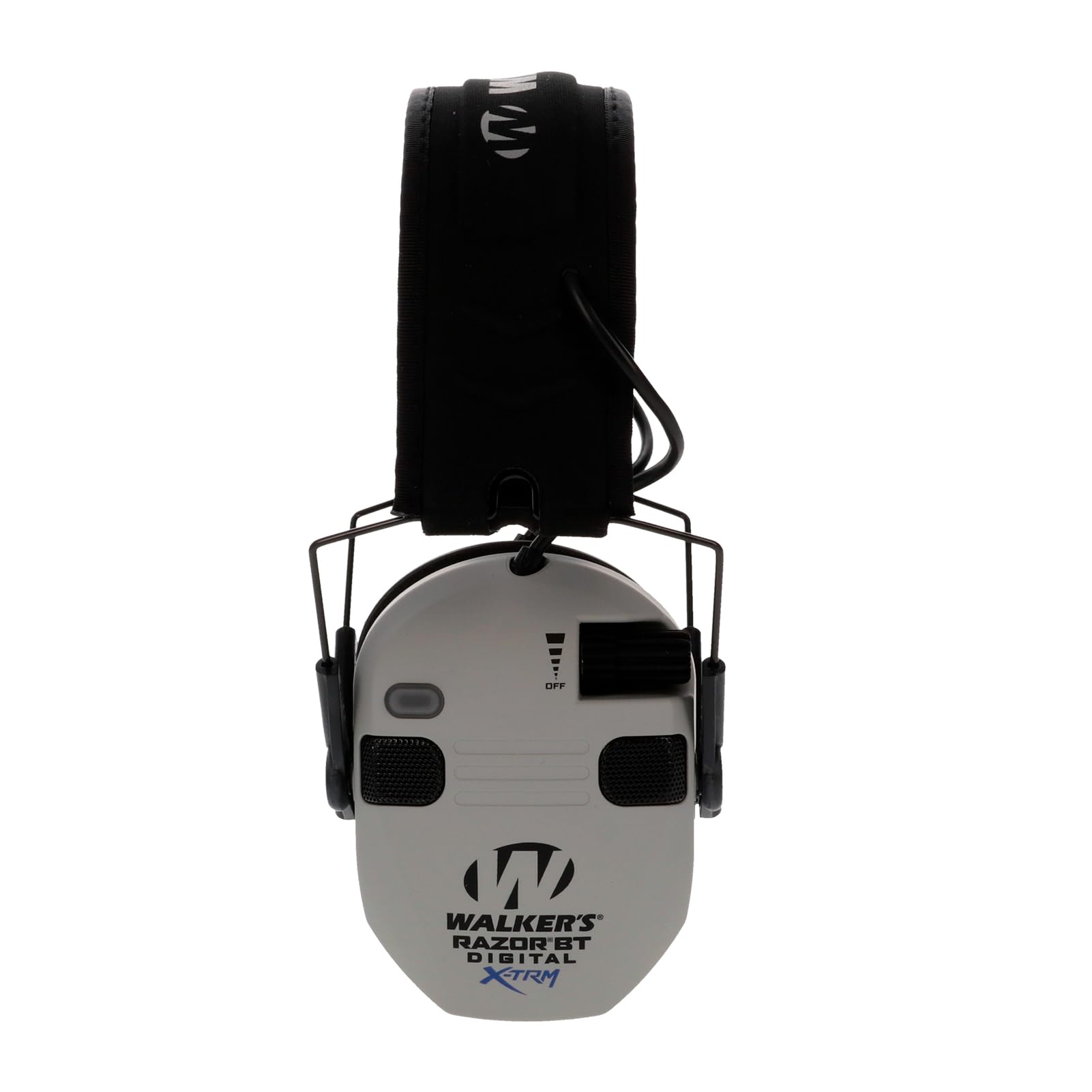WALKER'S Digital Razor X-TRM Bluetooth Sound-Enhancing Hunting Shooting Ear Protection Electronic Earmuffs with Gel Earpads & Mesh Headband, 2 AAA Batteries Included