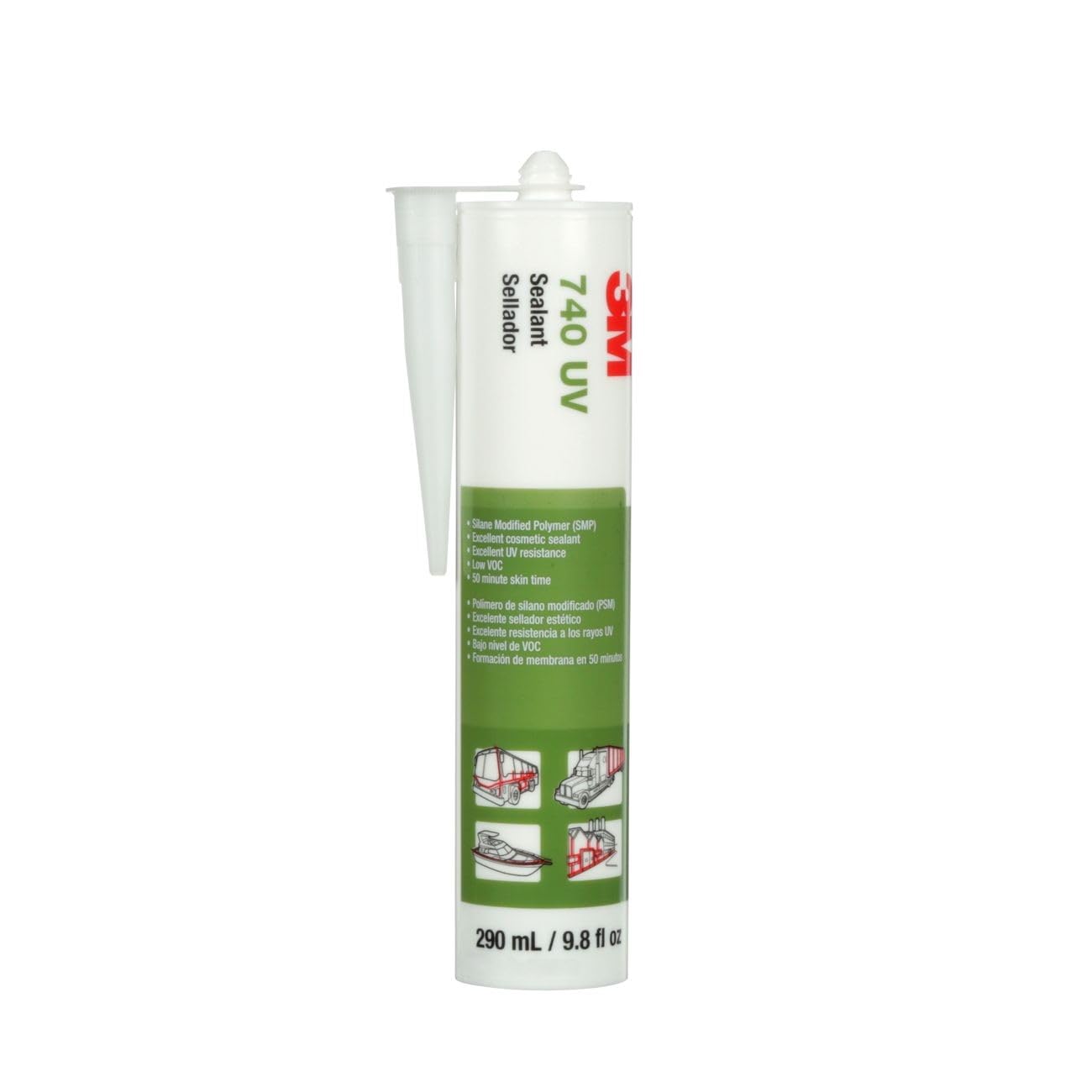 Adhesive 3M SEALANT 740 UV, White, 290 ML (00048011628127) (12/Each)