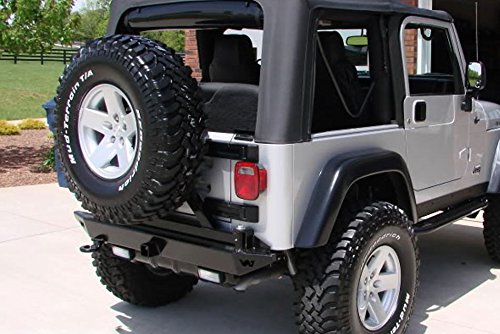 Rock Crawler WARN 65509 Rear Bumper for Jeep Wrangler YJ (1987-1995)