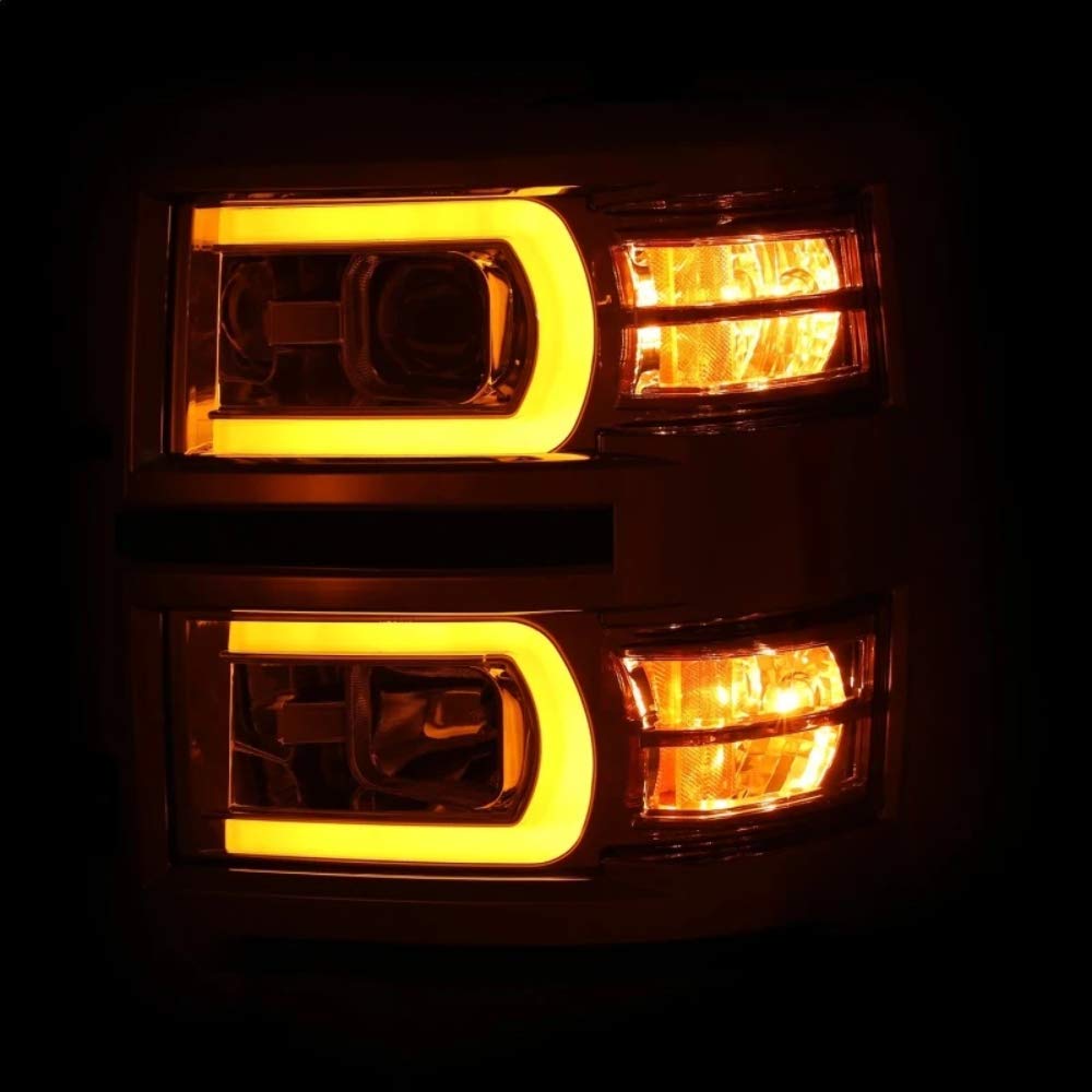 111413 Anzo, Usa Projector Headlamps Fits Chevrolet Silverado 1500