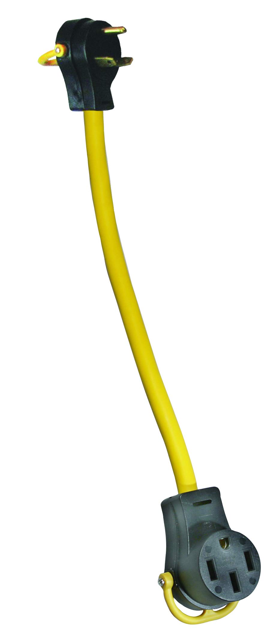 Generator Pigtail Power Cord 50-Amp Female to 30-Amp Male Arcon 14372 Flat Wire Adapter, 18-Inch