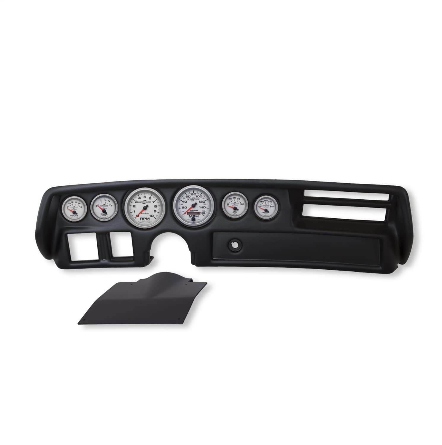 AUTO METER Direct Fit Dash Kit 2136-14, Chevelle/Elcamino/Malibu 70-72, RPM/Mph/Fuel/Oilp/Wtmp/Volt, Ultra-Lite Ii