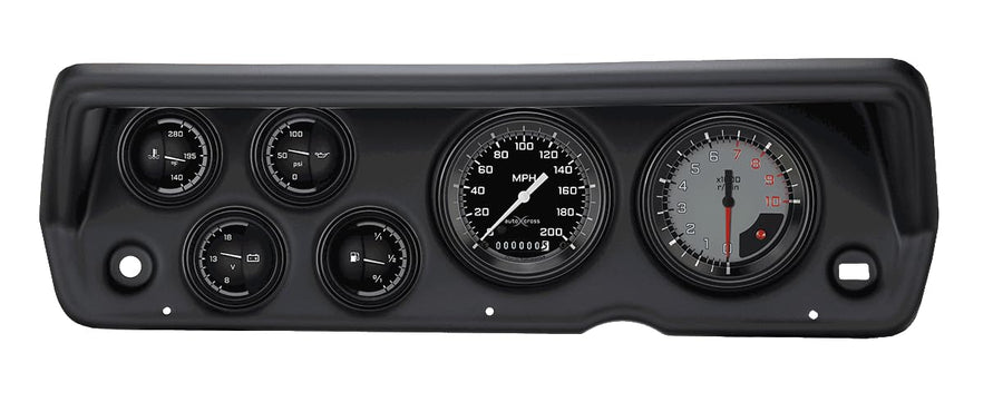 Classic Instruments Autocross Gray CDDU70AXG01BL Direct Fit 6 Gauge Set Compatible with 1970-1976 Duster