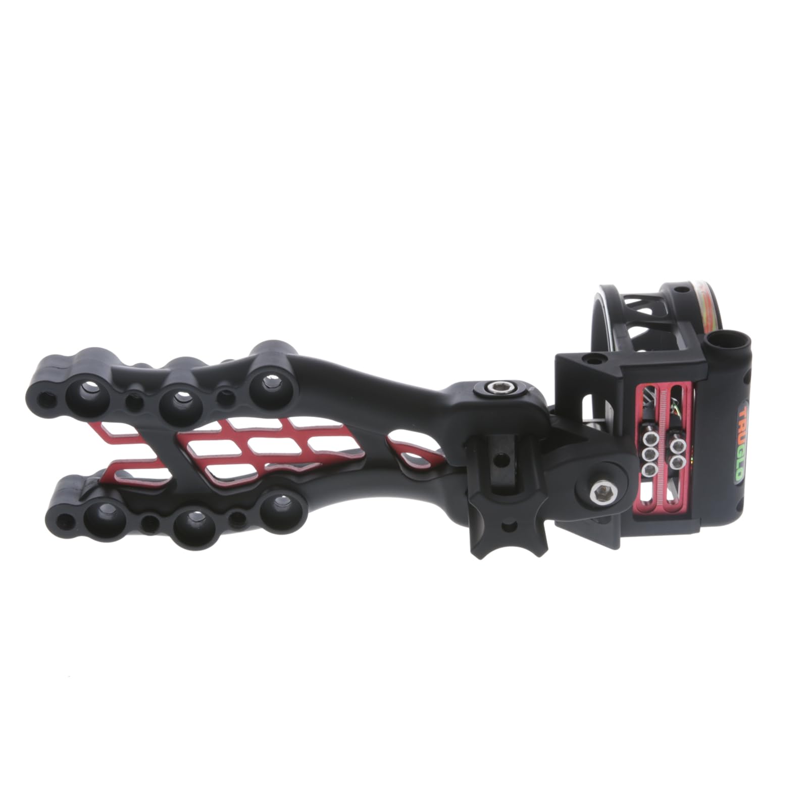 Carbon TRUGLO Hybrid 5-Pin Durable Ultra-Lightweight Carbon / Aluminum Archery Bow Sight with Large Circular Field of View - for Right & Left-Handed Shooters - Standard Adjustment