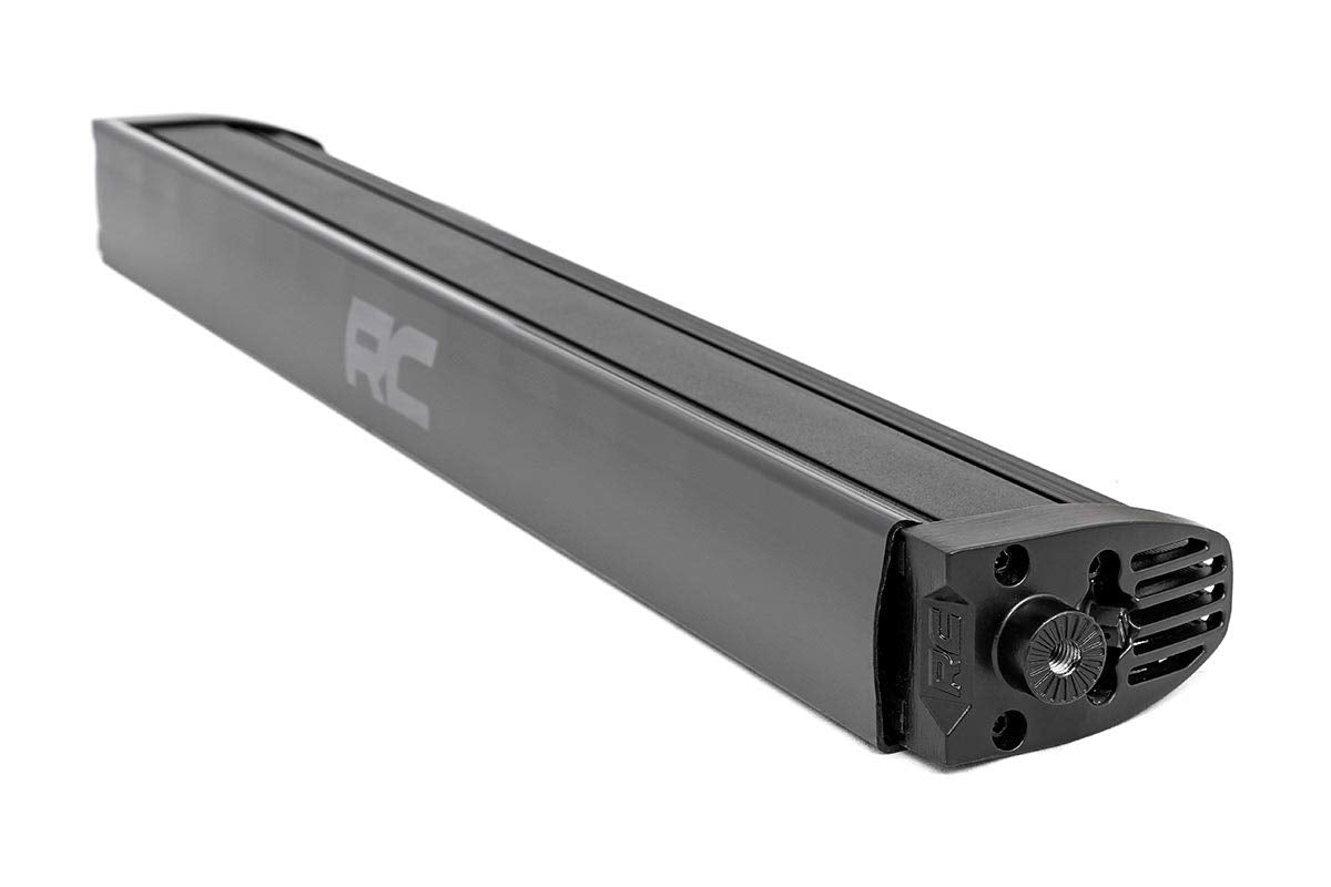 20-Inch Rough Country LED Light Bar with White DRL - 100W CREE LED, 7200 Lumen, Spot Focus Beam, Rugged Off-Road Lighting for Jeeps, Trucks, UTV