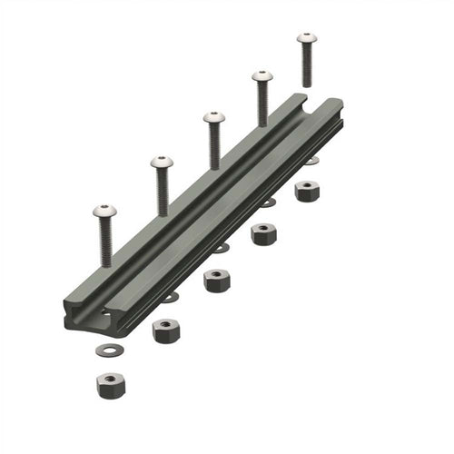 YakAttack GearTrac GT90 – 8" Aluminum Kayak Mount Track | 0.9" Wide Medium-Duty Surface Mount | Includes Stainless Hardware | Made in USA for Harsh Marine Use
