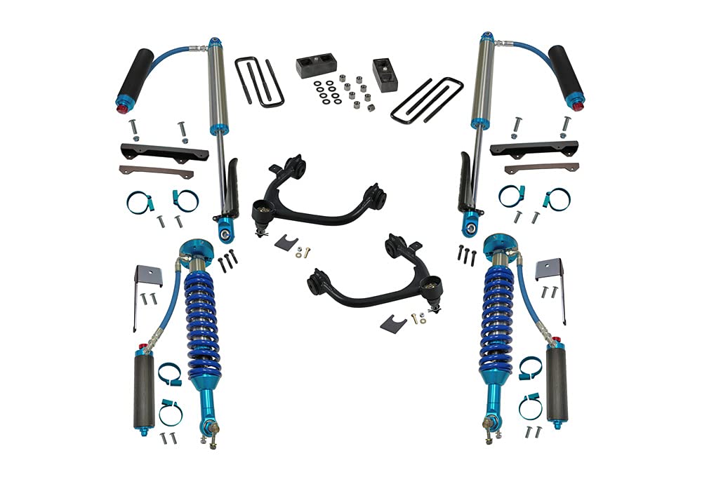 SUPERLIFT SUSPENSION RealTruck 3" Lift Kit for Silverado/Sierra | Complete Lift Kit with King Coilovers & Upper Control Arms | 3900KG | Fits 2019-2024 Chevrolet Silverado / GMC Sierra 1500