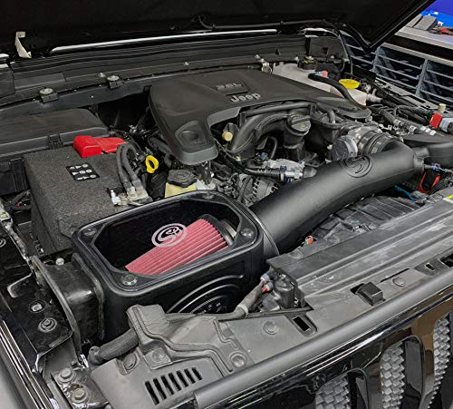 Cold Air Intake S&B Filters 75-5121D For 2018-2020 Jeep Wrangler JL/Gladiator 3.6L (Dry Extendable Filter)