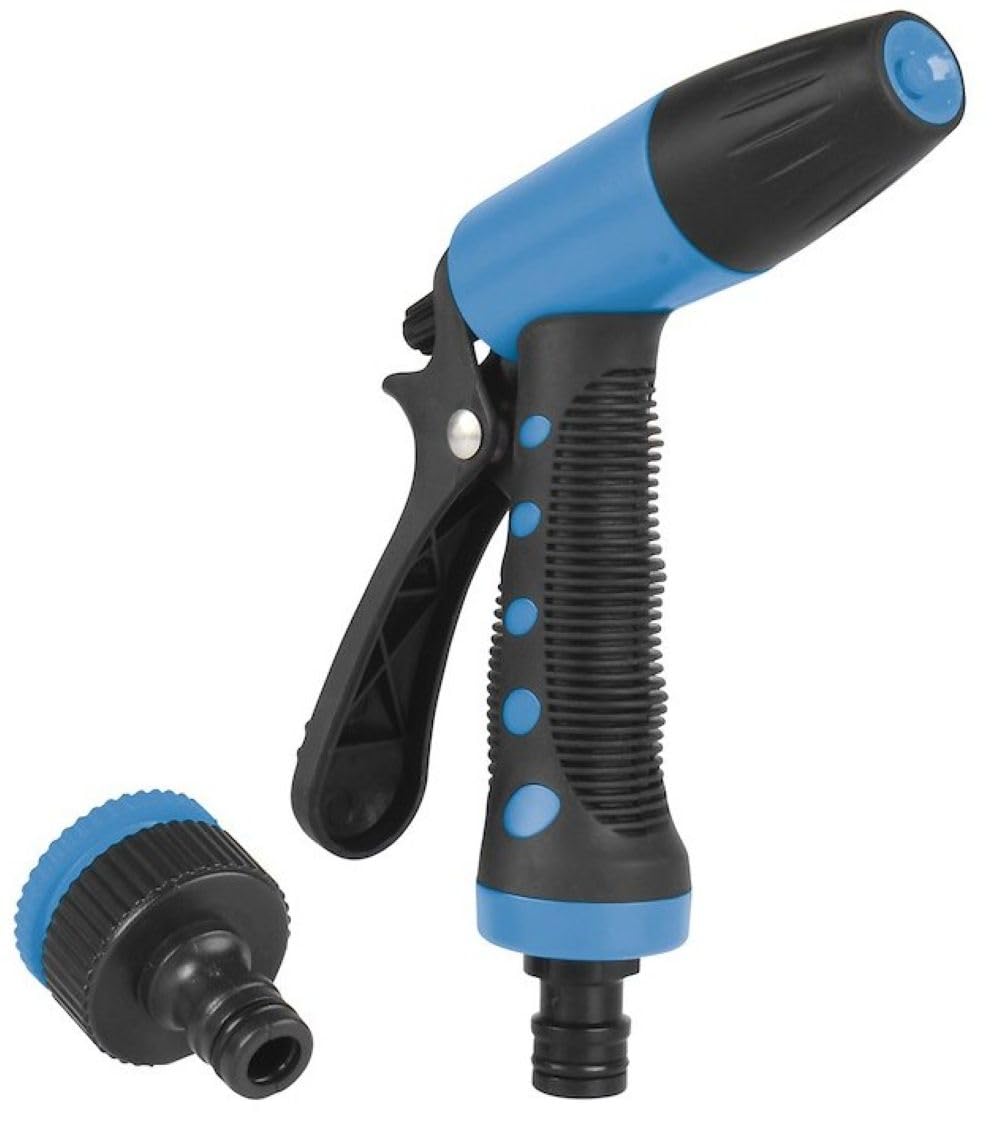 Aqua Pro 20-Foot Portable Garden and Boat Washdown Hose 5/16 Inch Polyurethane Coil Hose with Adjustable Spray Nozzle Quick Connect Fittings UV-Protected for Home, RV and Marine Use Aqua Pro 21960