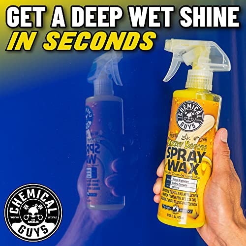 Chemical Guys Blazin' Banana Spray Wax - Carnauba Car Wax Spray for High Gloss Shine and Protection, Safe for Cars, Trucks, SUVs, RVs, and More - 16 oz