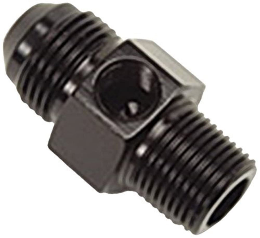 Edelbrock Flare #8 X 3/8 Npt W/ 1/8 Female Npt - Black 670083