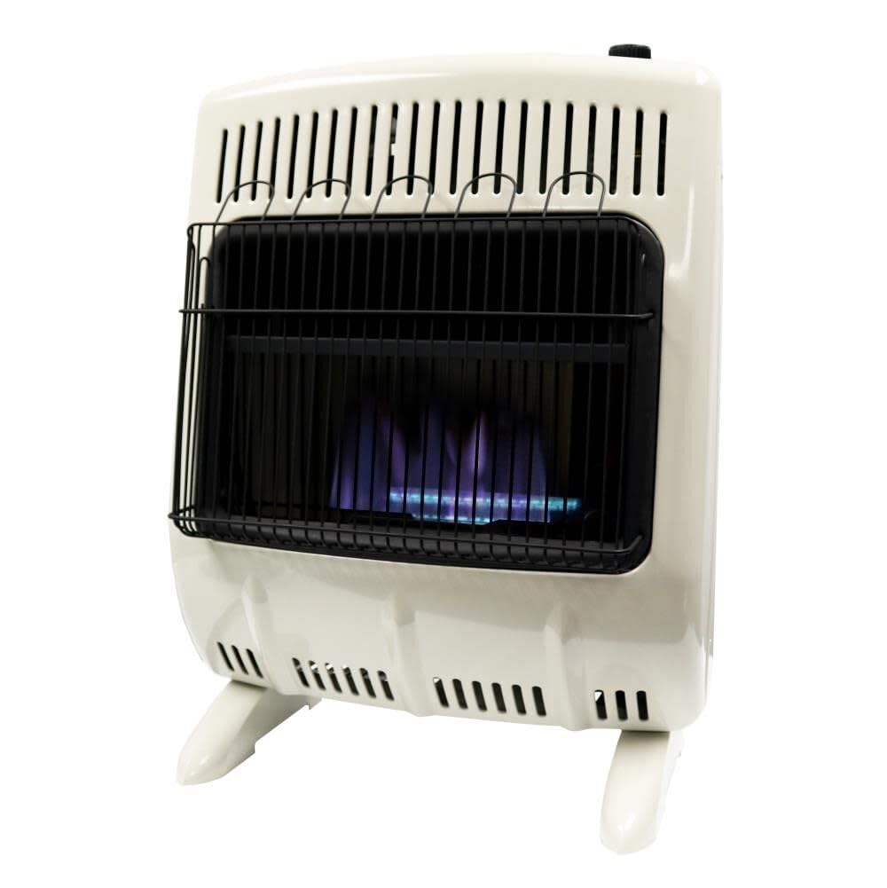 Vent-Free HEATSTAR 20,000 BTU Blue Flame Propane Heater with Thermostat and Blower HSSVFBF20LPBT