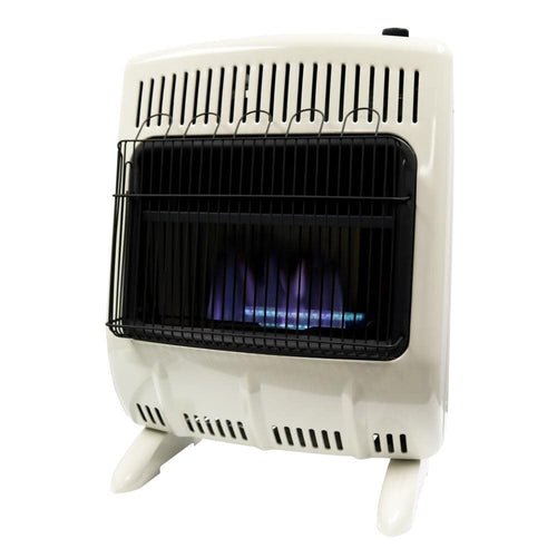 Vent-Free HEATSTAR 20,000 BTU Blue Flame Propane Heater with Thermostat and Blower HSSVFBF20LPBT