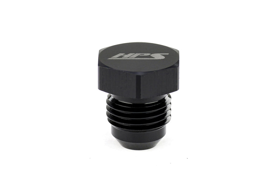 AN806-16 HPS AN Fitting Flare Thread Plug, Aluminum, Size: AN-16, Sealing Type: Male 37 Degree Flare, Black