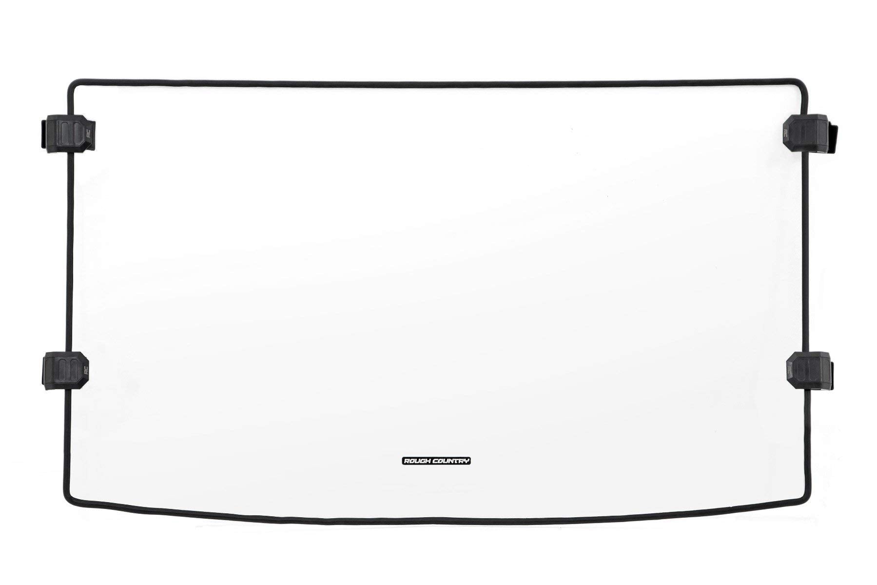 Full Windshield Rough Country for Polaris Ranger 500/Ranger 800 Mid-Size (2010-2024) - Scratch Resistant Polycarbonate, Easy Install