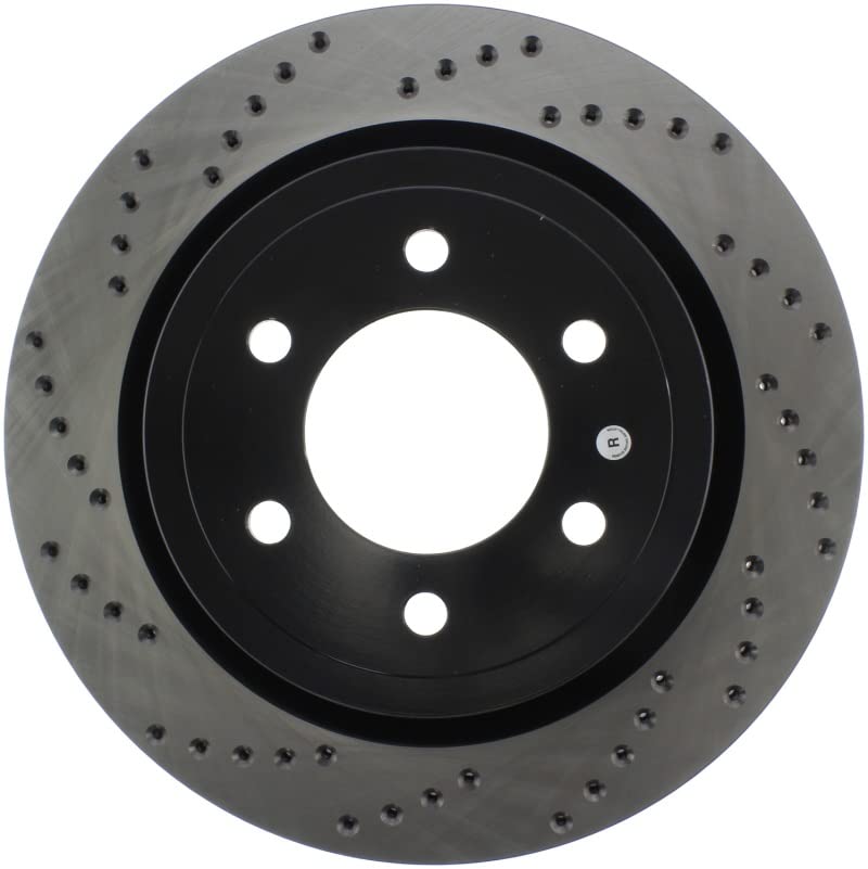 Right Stoptech 128.65153R Sport Cross Drilled Brake Rotor