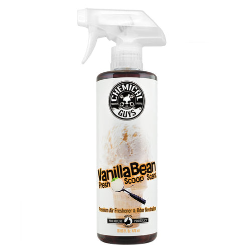 Chemical Guys Vanilla Bean Fresh Scoop Scent AIR23116 Air Freshener & Odor Eliminator, (Great for Cars, Trucks, SUVs, RVs, Home, Office, Dorm Room & More)16 fl oz