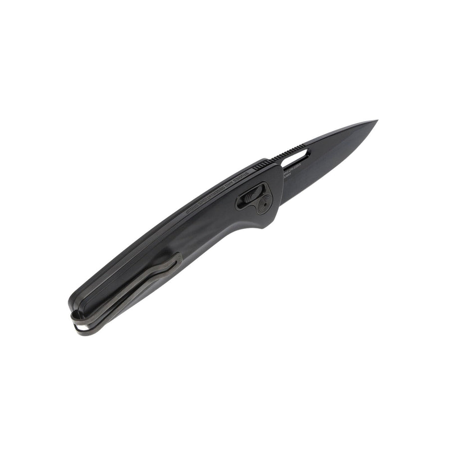 SOG One-Zero XR Daily Carry Easy-Opening Folding Knife with Aircraft-Grade Aluminum Handle | CRYO CPM S35VN Steel Blade, Black/Black Chrome
