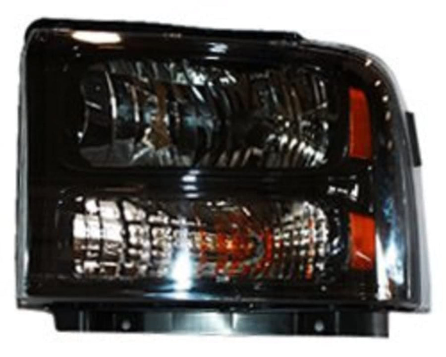 Left TYC Headlight Assembly Compatible with 2005-2007 Ford F- Series Pickup (Hvy Dty)