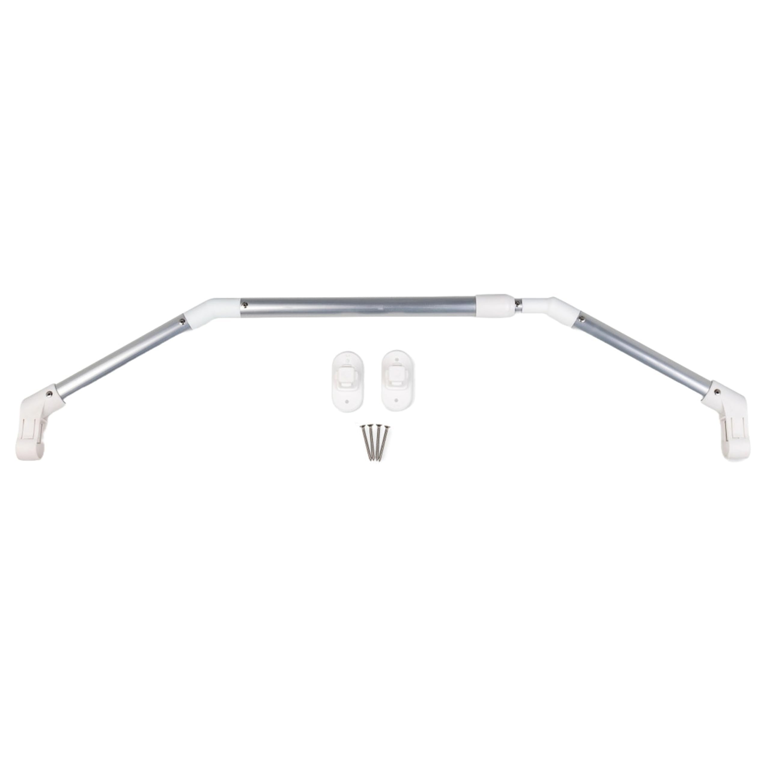 Camco Shower Extender Camper/RV Curtain Rod | Features a Pivot Design for Multiple Uses | Compatible with 35-Inch to 42-Inch Trailer Showers & Crafted with Heavy-Duty Aluminum (43764)
