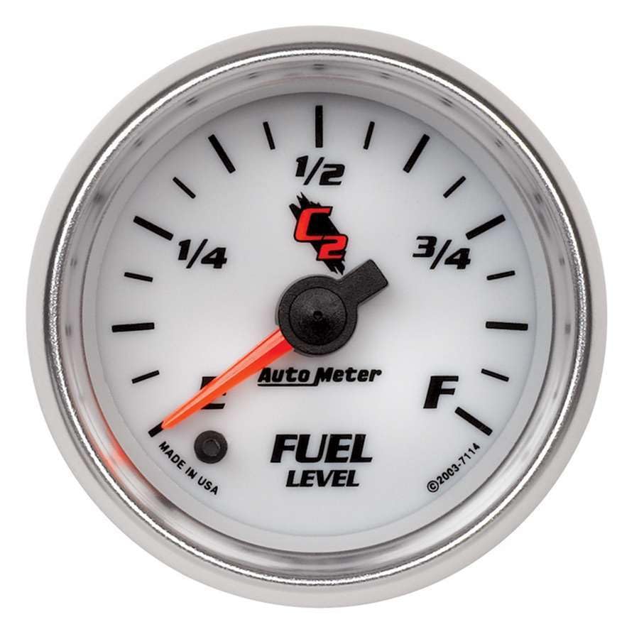 C2 Auto Meter 7114 Full Sweep Electric Programmable Fuel Level Gauge