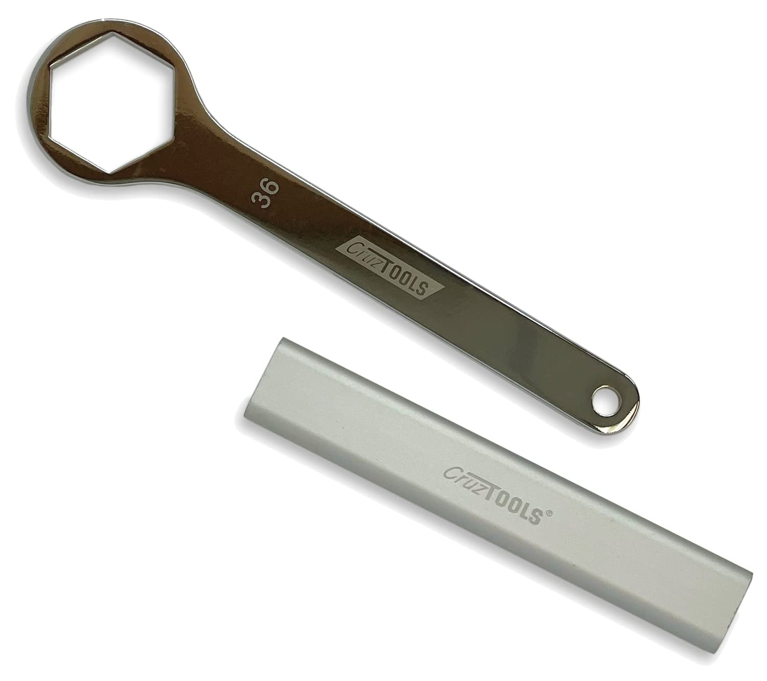 AW36X CruzTOOLS 36mm Axle Wrench w/Extension Handle for Harley-Davidson Pan America, H-D Baggers 08-Present, & Indian FTR