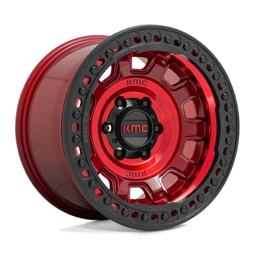 KMC Wheels TANK 17X9 BEADLOCK 6X5.54.41 -15mm CANDY RED - KM23679060915N