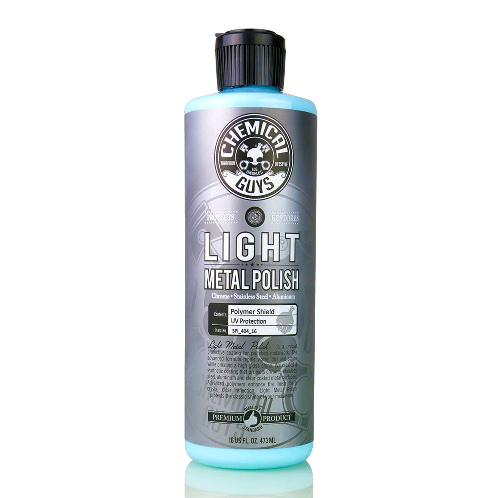 Chemical Guys Light Metal Polish SPI_404_16 (Works on Chrome, Stainless Steel, Aluminum & More), 16 fl oz