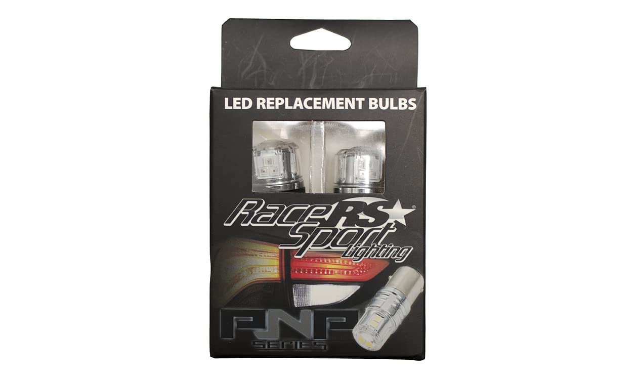 Race Sport Lighting 1157 Tail Light Bulb Fit PNP Series LED Replacement Bulbs With New 3030 Diode Technology RS11573030W