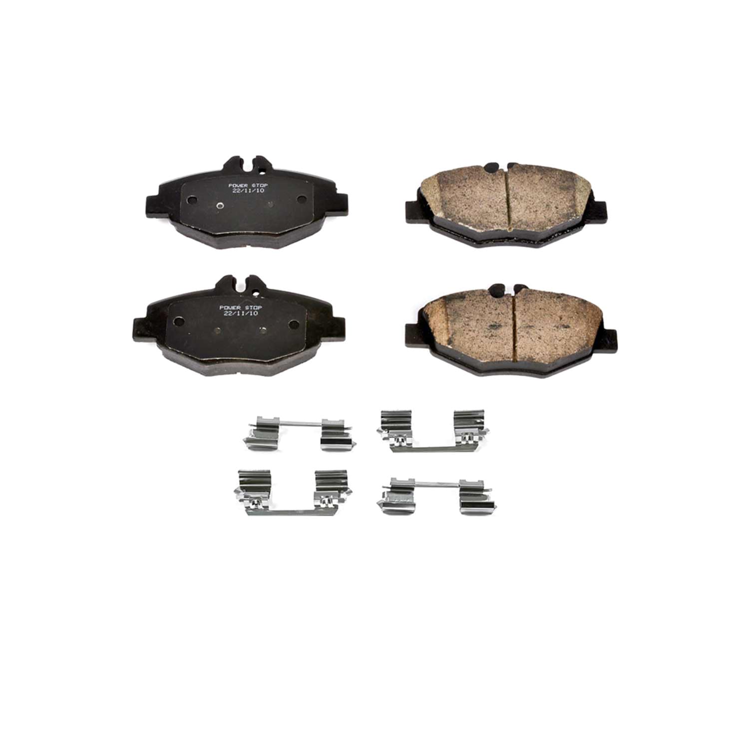 Power Stop Brake Kit Front For Mercedes-Benz E320 2003-09 | Mercedes-Benz E350 2006-09 - Ceramic Brake Pads With Installation Hardware, 17-987